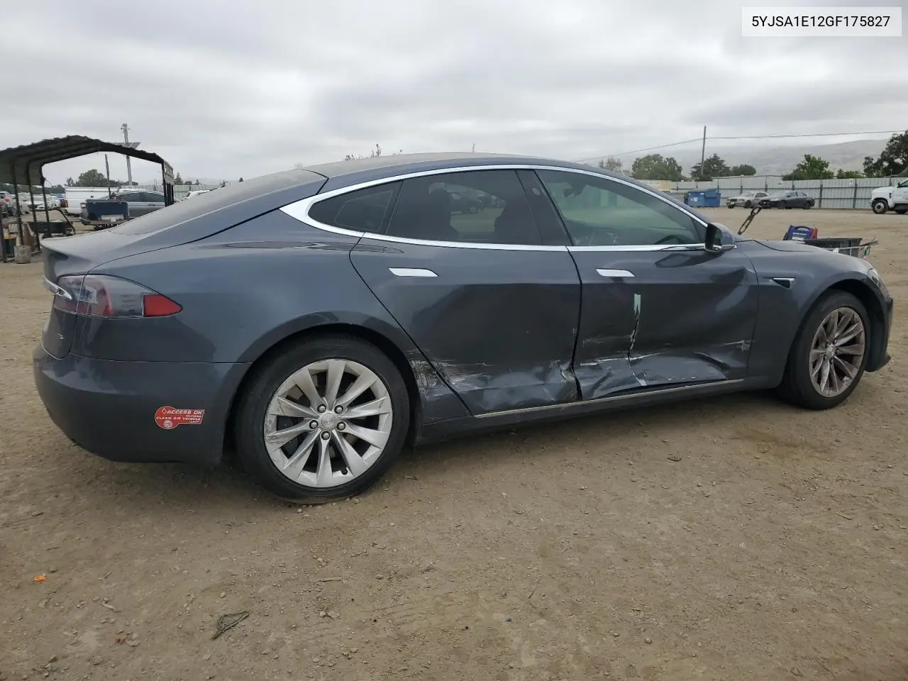 2016 Tesla Model S VIN: 5YJSA1E12GF175827 Lot: 55791375