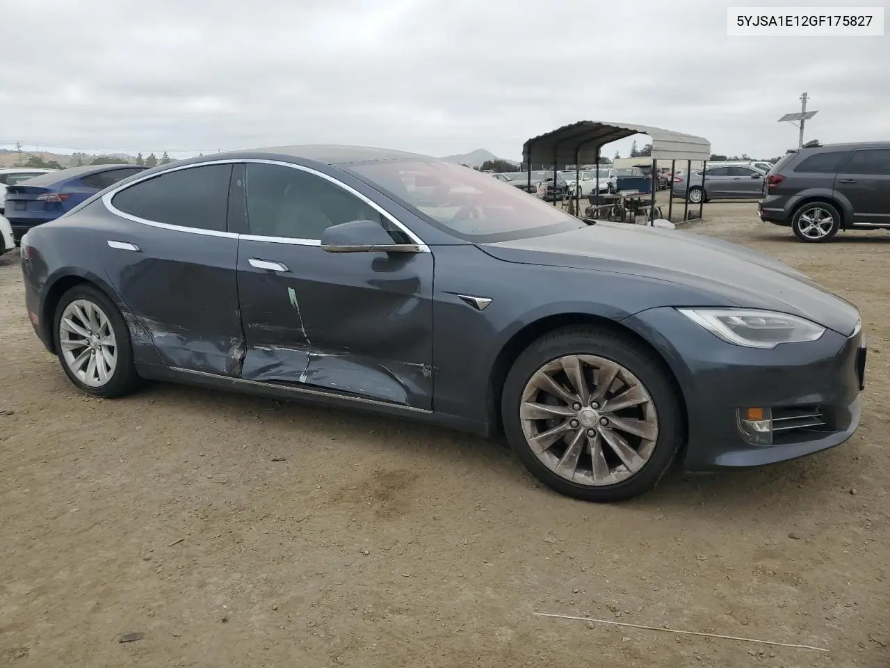 2016 Tesla Model S VIN: 5YJSA1E12GF175827 Lot: 55791375