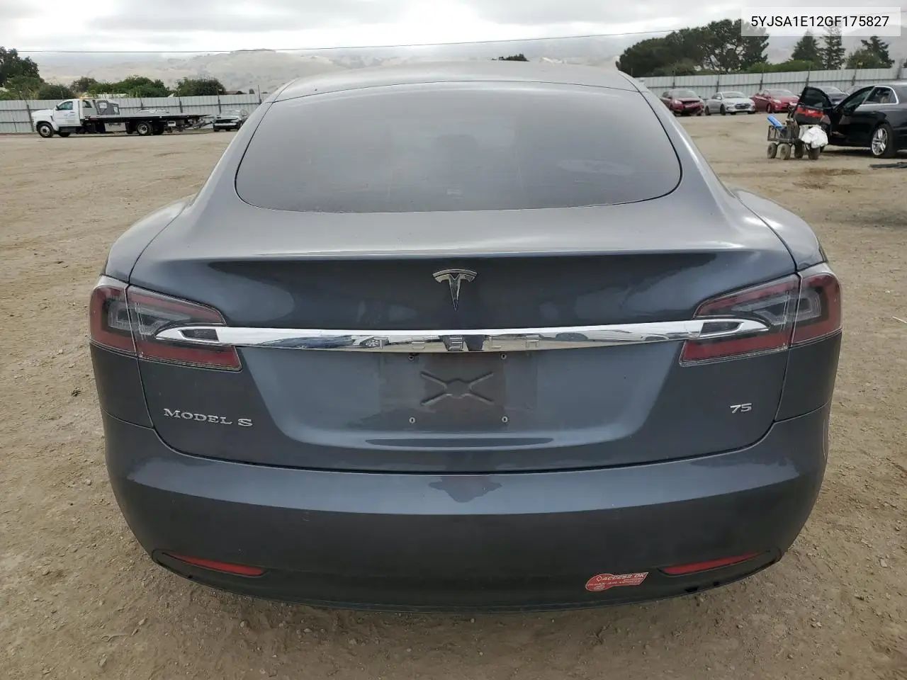 2016 Tesla Model S VIN: 5YJSA1E12GF175827 Lot: 55791375