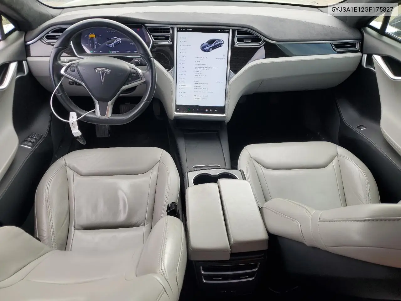 2016 Tesla Model S VIN: 5YJSA1E12GF175827 Lot: 55791375