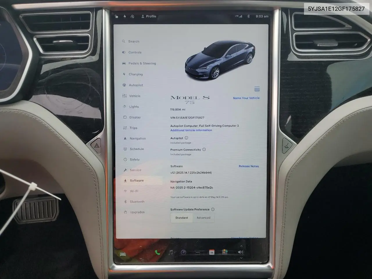2016 Tesla Model S VIN: 5YJSA1E12GF175827 Lot: 55791375