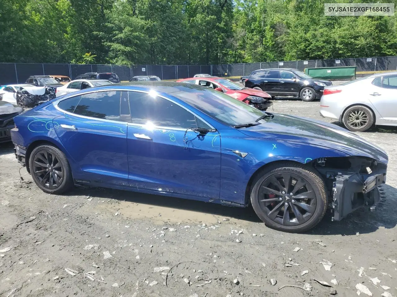 2016 Tesla Model S VIN: 5YJSA1E2XGF168455 Lot: 55852945