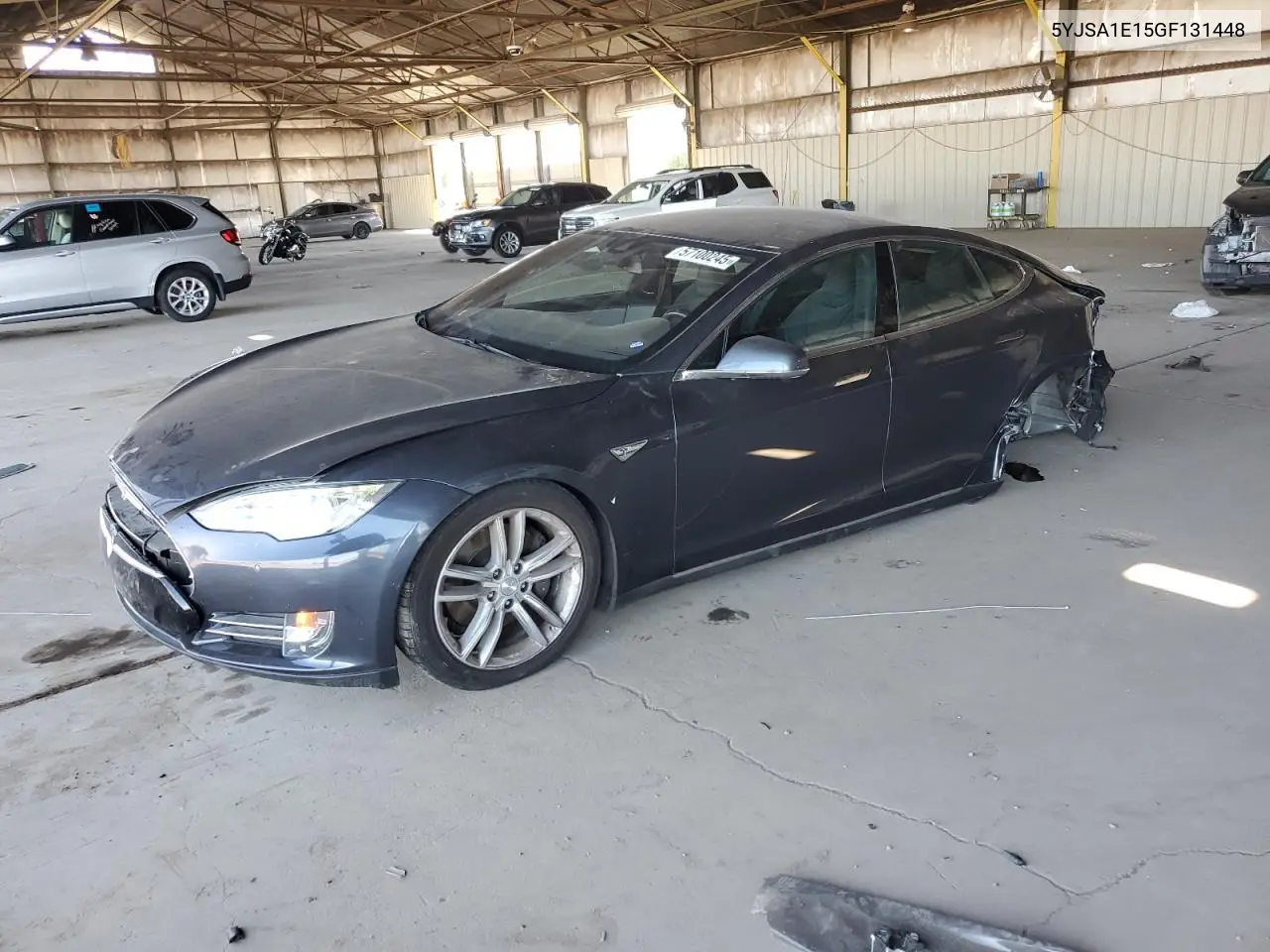 2016 Tesla Model S VIN: 5YJSA1E15GF131448 Lot: 57100245