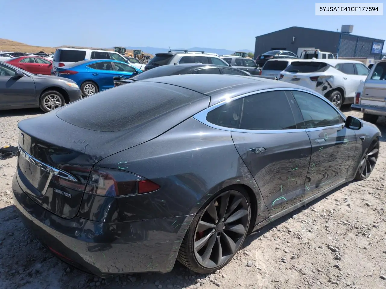 2016 Tesla Model S VIN: 5YJSA1E41GF177594 Lot: 59380395