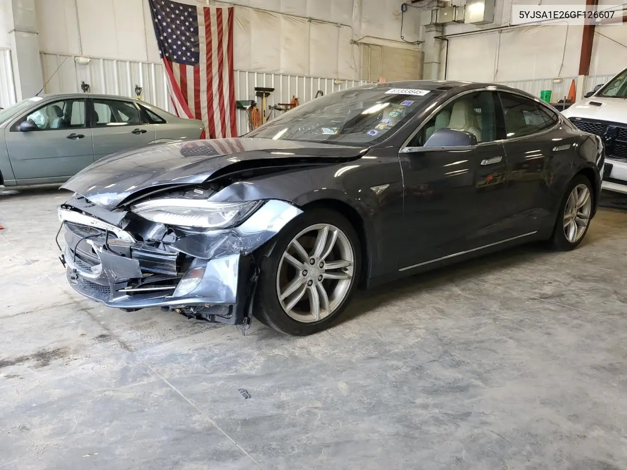 2016 Tesla Model S VIN: 5YJSA1E26GF126607 Lot: 61333845