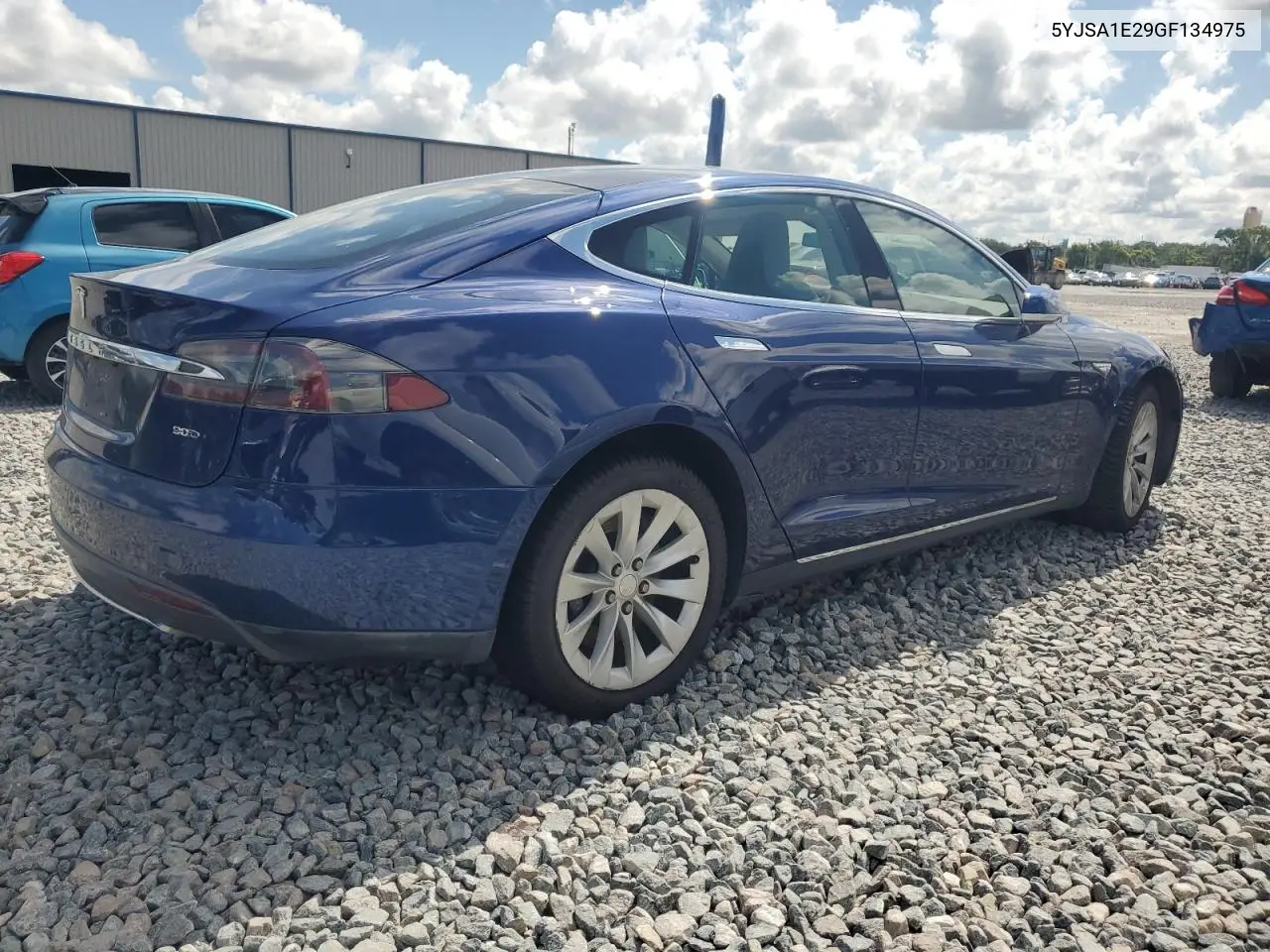 2016 Tesla Model S VIN: 5YJSA1E29GF134975 Lot: 61823295