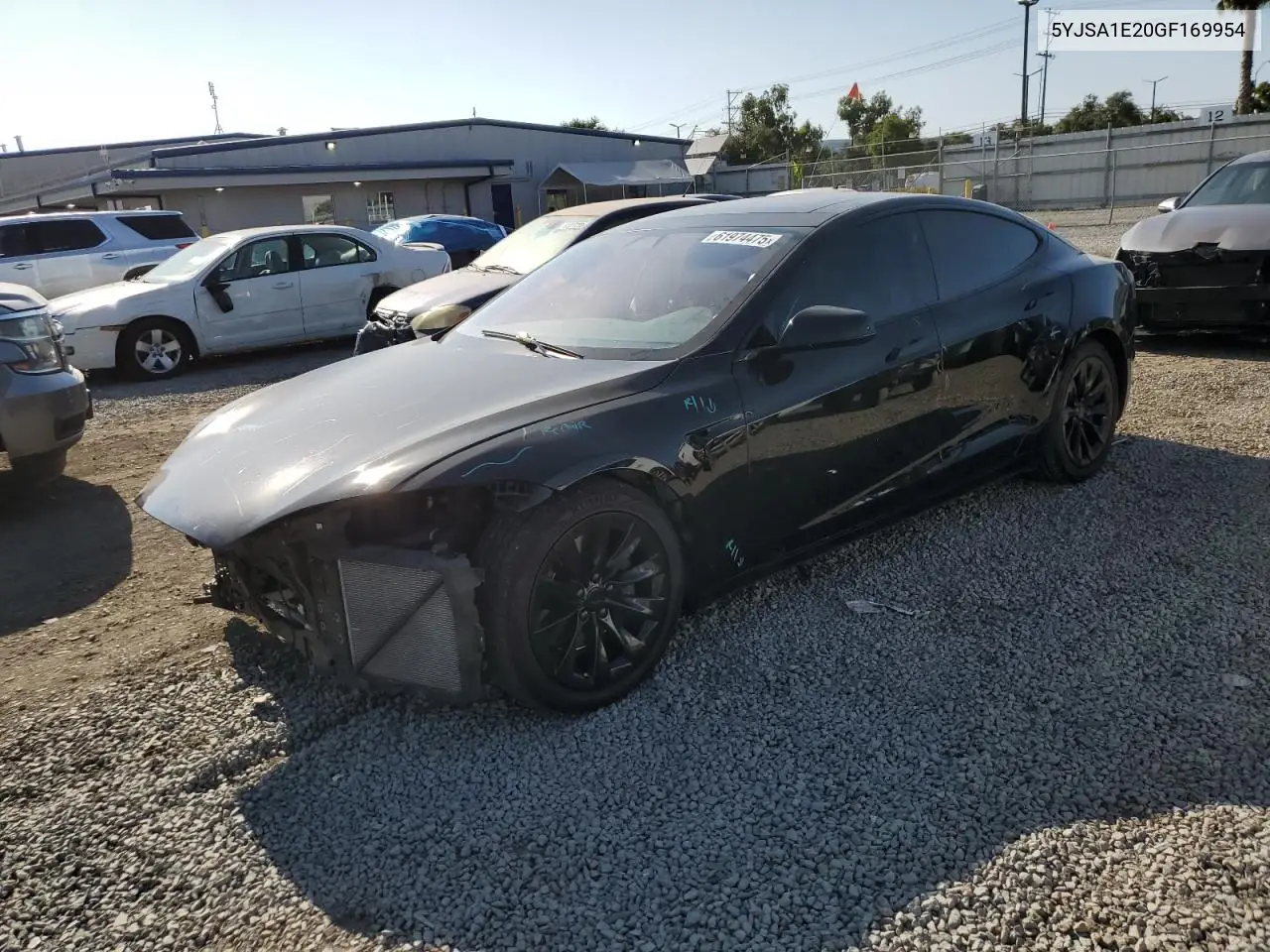 2016 Tesla Model S VIN: 5YJSA1E20GF169954 Lot: 61974475