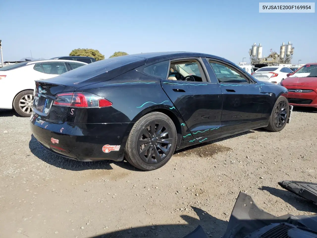 2016 Tesla Model S VIN: 5YJSA1E20GF169954 Lot: 61974475