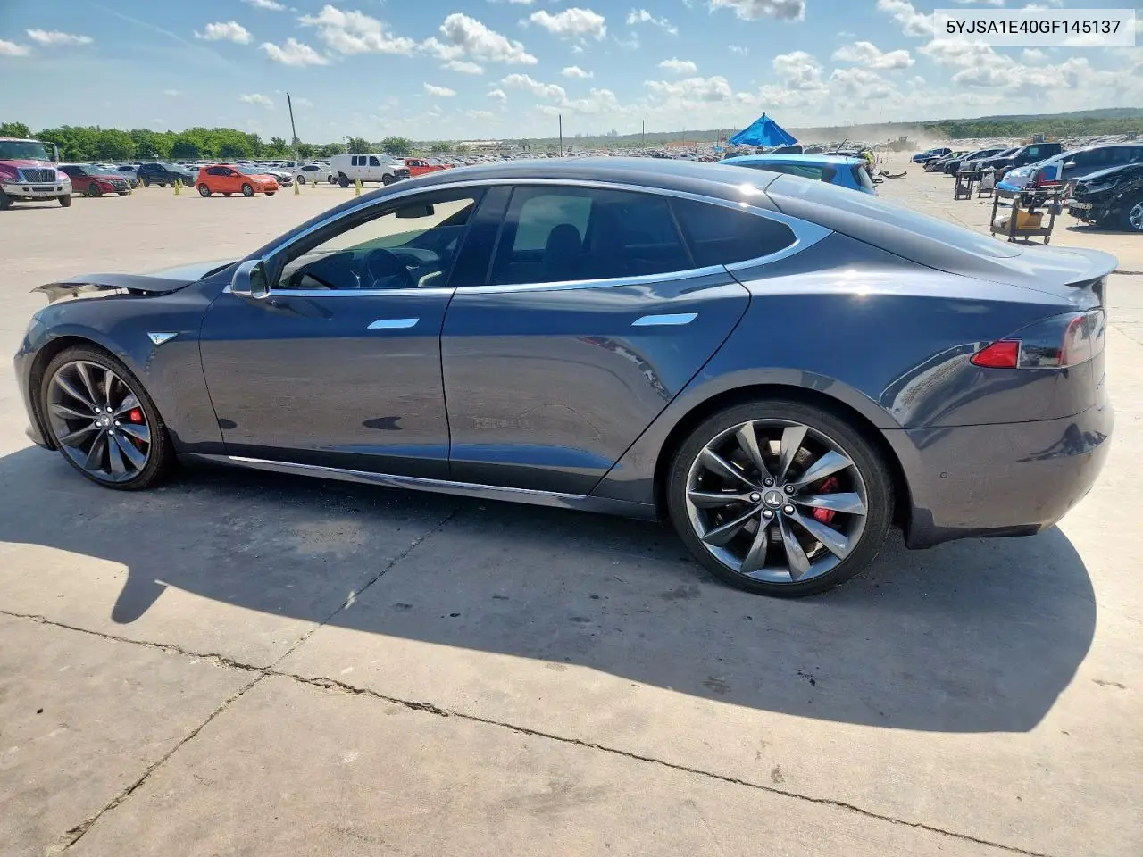 2016 Tesla Model S VIN: 5YJSA1E40GF145137 Lot: 62027605
