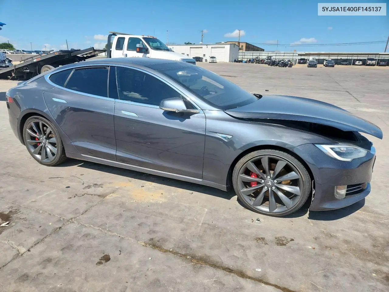 2016 Tesla Model S VIN: 5YJSA1E40GF145137 Lot: 62027605