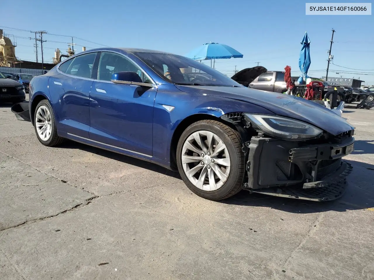 2016 Tesla Model S VIN: 5YJSA1E14GF160066 Lot: 62452545