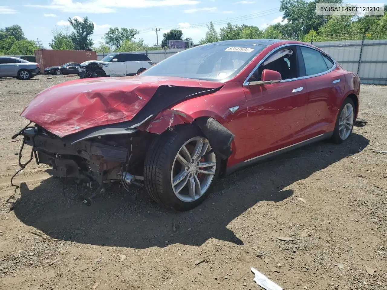 2016 Tesla Model S VIN: 5YJSA1E49GF128210 Lot: 62649995
