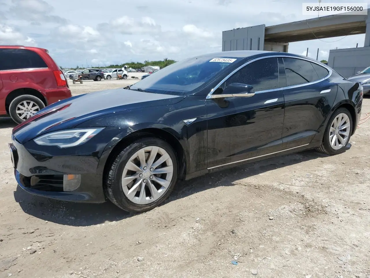 2016 Tesla Model S VIN: 5YJSA1E19GF156000 Lot: 62673435