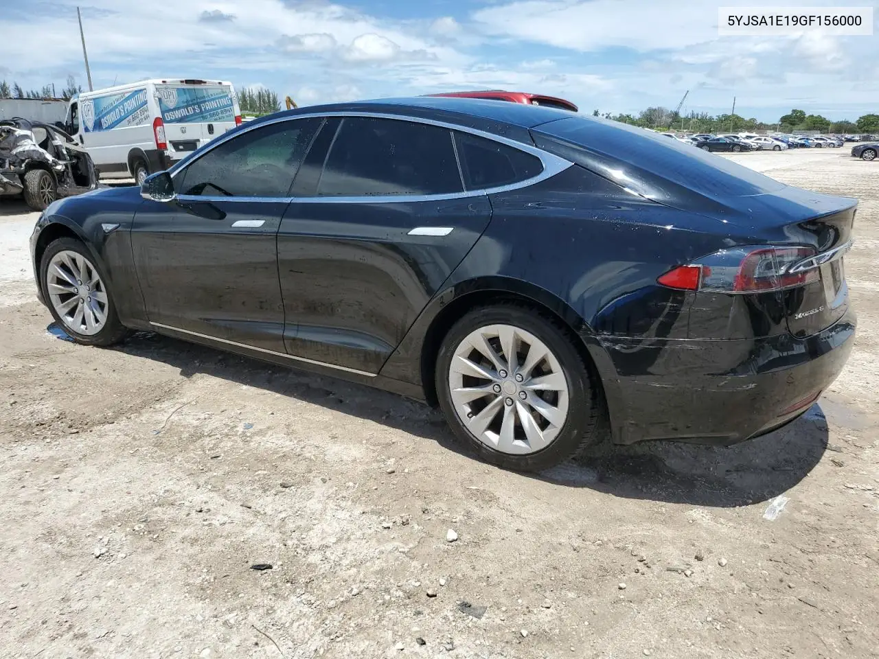 2016 Tesla Model S VIN: 5YJSA1E19GF156000 Lot: 62673435