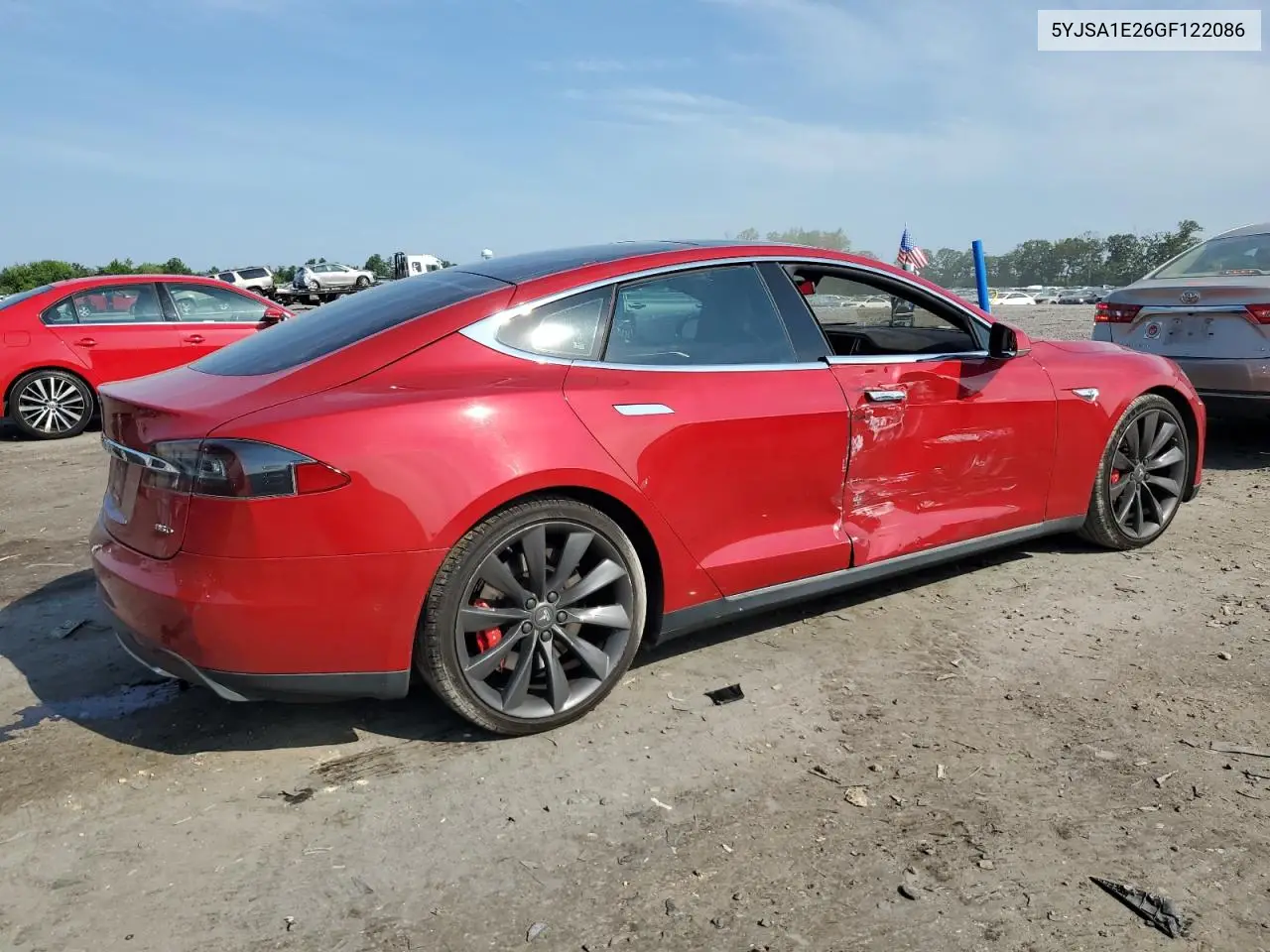 2016 Tesla Model S VIN: 5YJSA1E26GF122086 Lot: 62840525