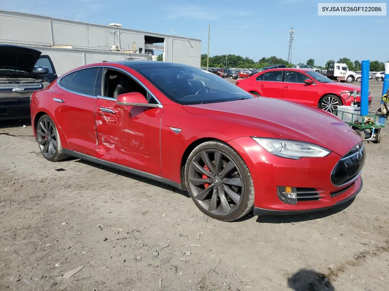 2016 Tesla Model S VIN: 5YJSA1E26GF122086 Lot: 62840525