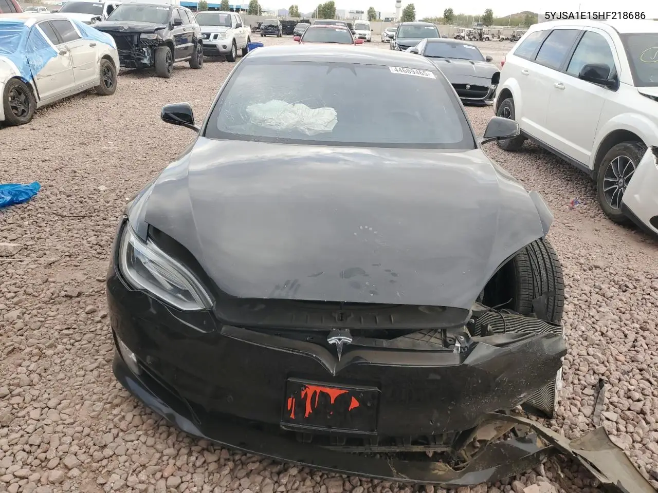 2017 Tesla Model S VIN: 5YJSA1E15HF218686 Lot: 44689465
