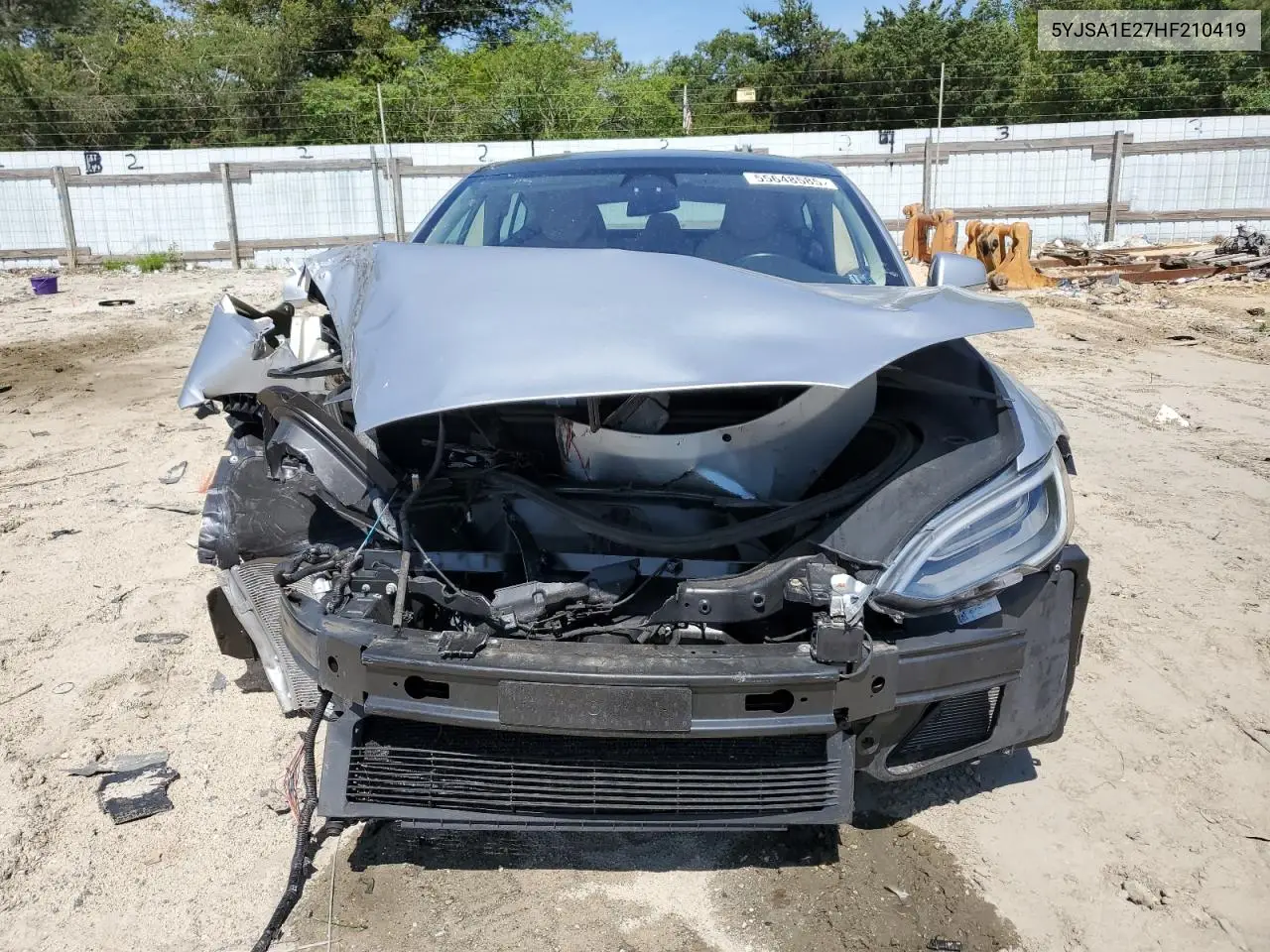 2017 Tesla Model S VIN: 5YJSA1E27HF210419 Lot: 55648585
