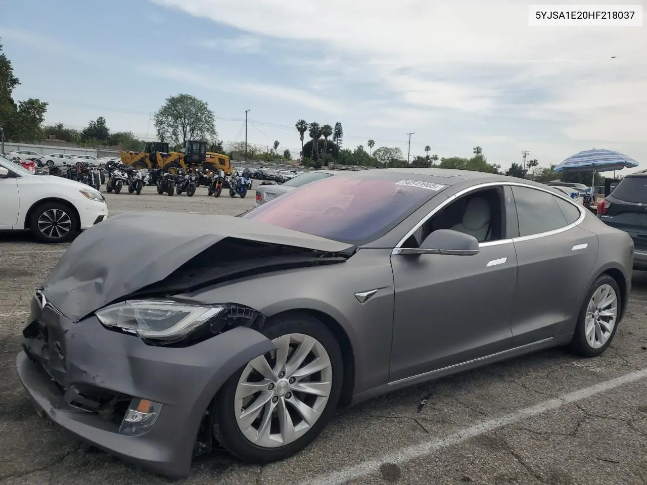 2017 Tesla Model S VIN: 5YJSA1E20HF218037 Lot: 58549965
