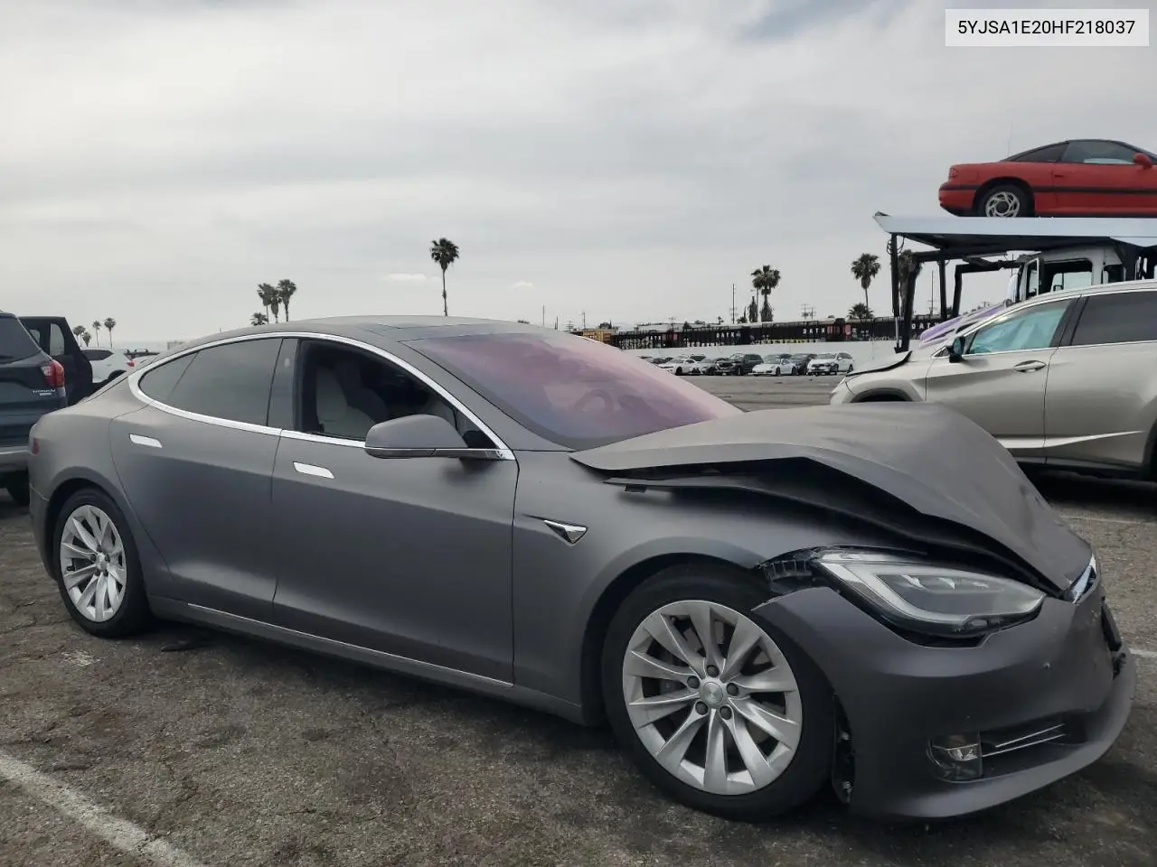 2017 Tesla Model S VIN: 5YJSA1E20HF218037 Lot: 58549965