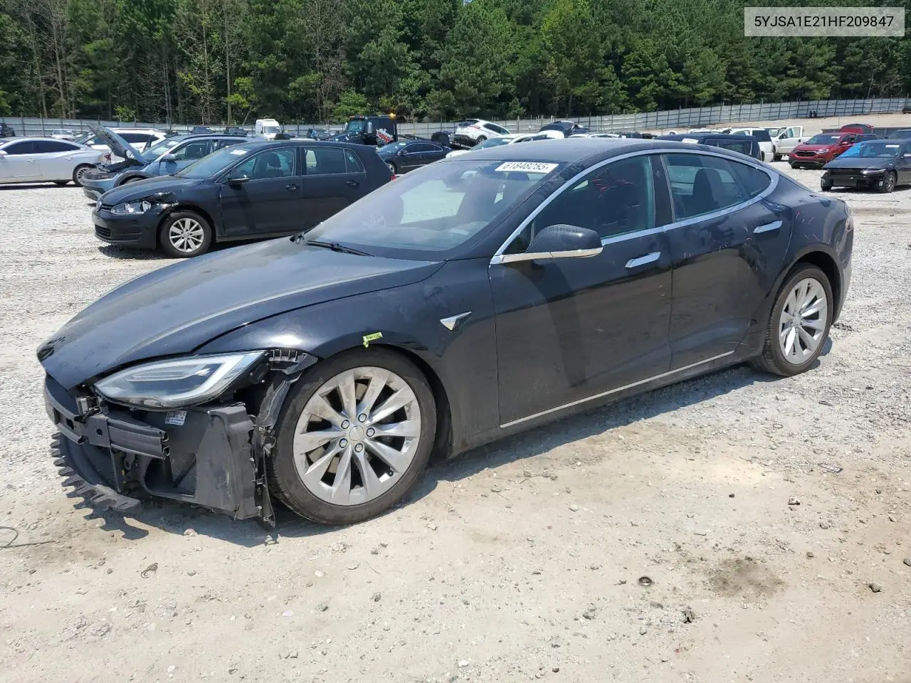 2017 Tesla Model S VIN: 5YJSA1E21HF209847 Lot: 61848255
