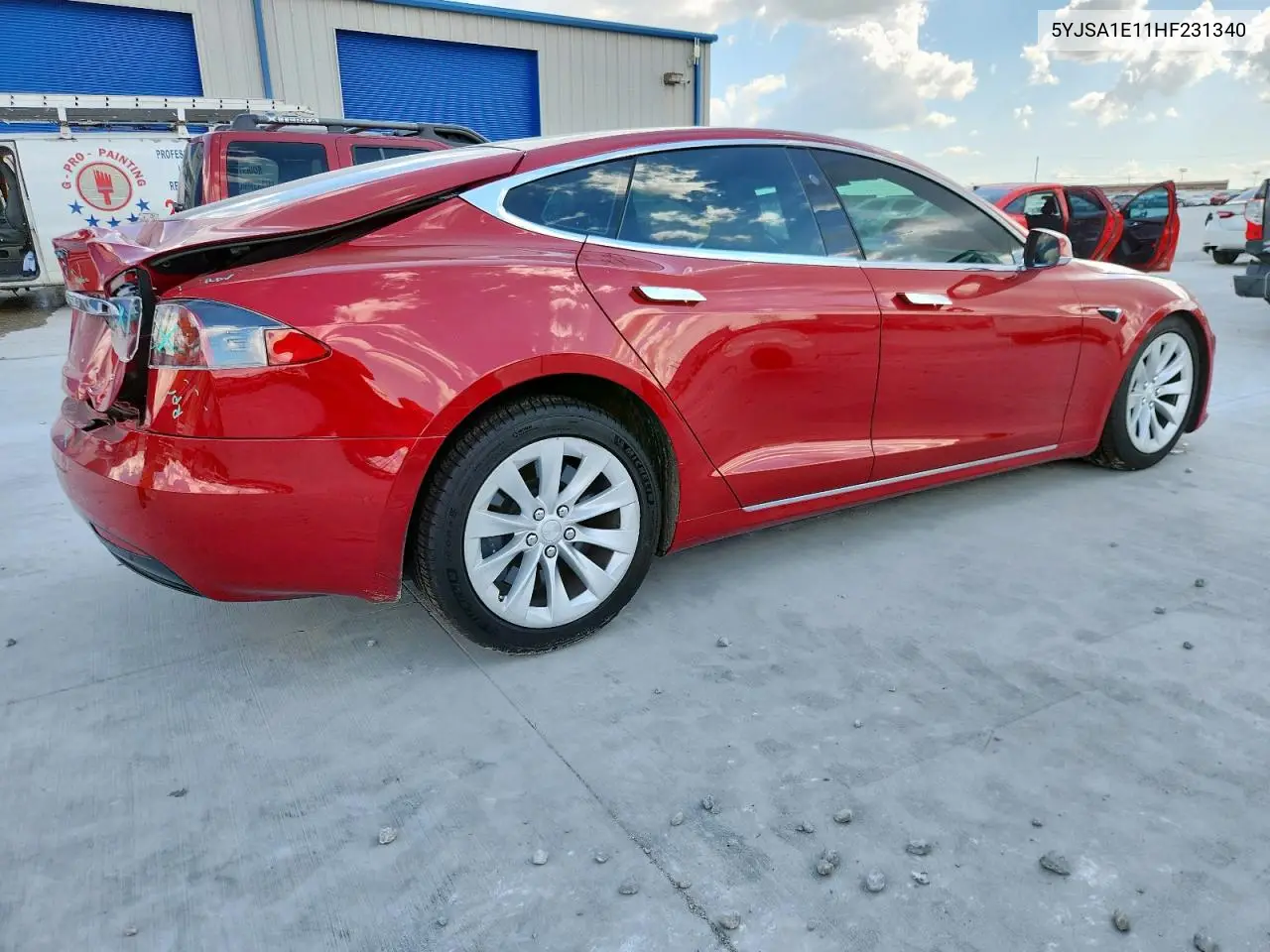2017 Tesla Model S VIN: 5YJSA1E11HF231340 Lot: 62087375