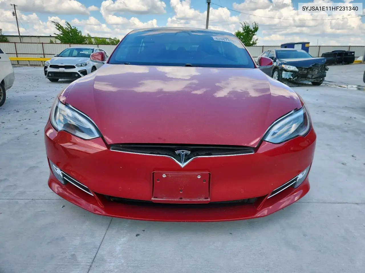 2017 Tesla Model S VIN: 5YJSA1E11HF231340 Lot: 62087375