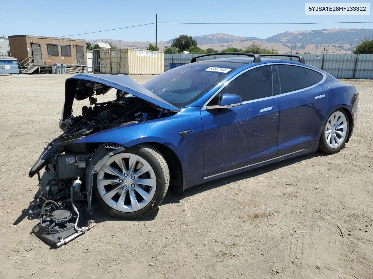 2017 Tesla Model S VIN: 5YJSA1E28HF233322 Lot: 62357925