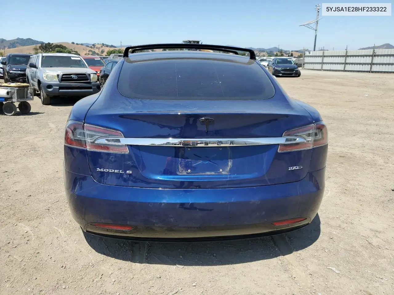 2017 Tesla Model S VIN: 5YJSA1E28HF233322 Lot: 62357925