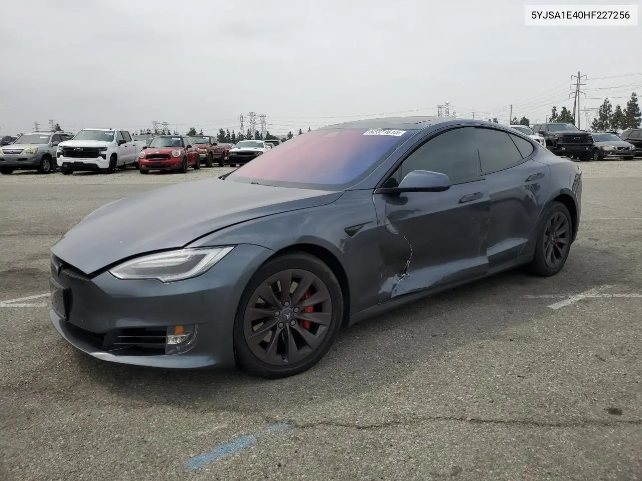 2017 Tesla Model S VIN: 5YJSA1E40HF227256 Lot: 62371615