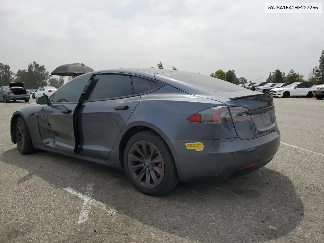 2017 Tesla Model S VIN: 5YJSA1E40HF227256 Lot: 62371615