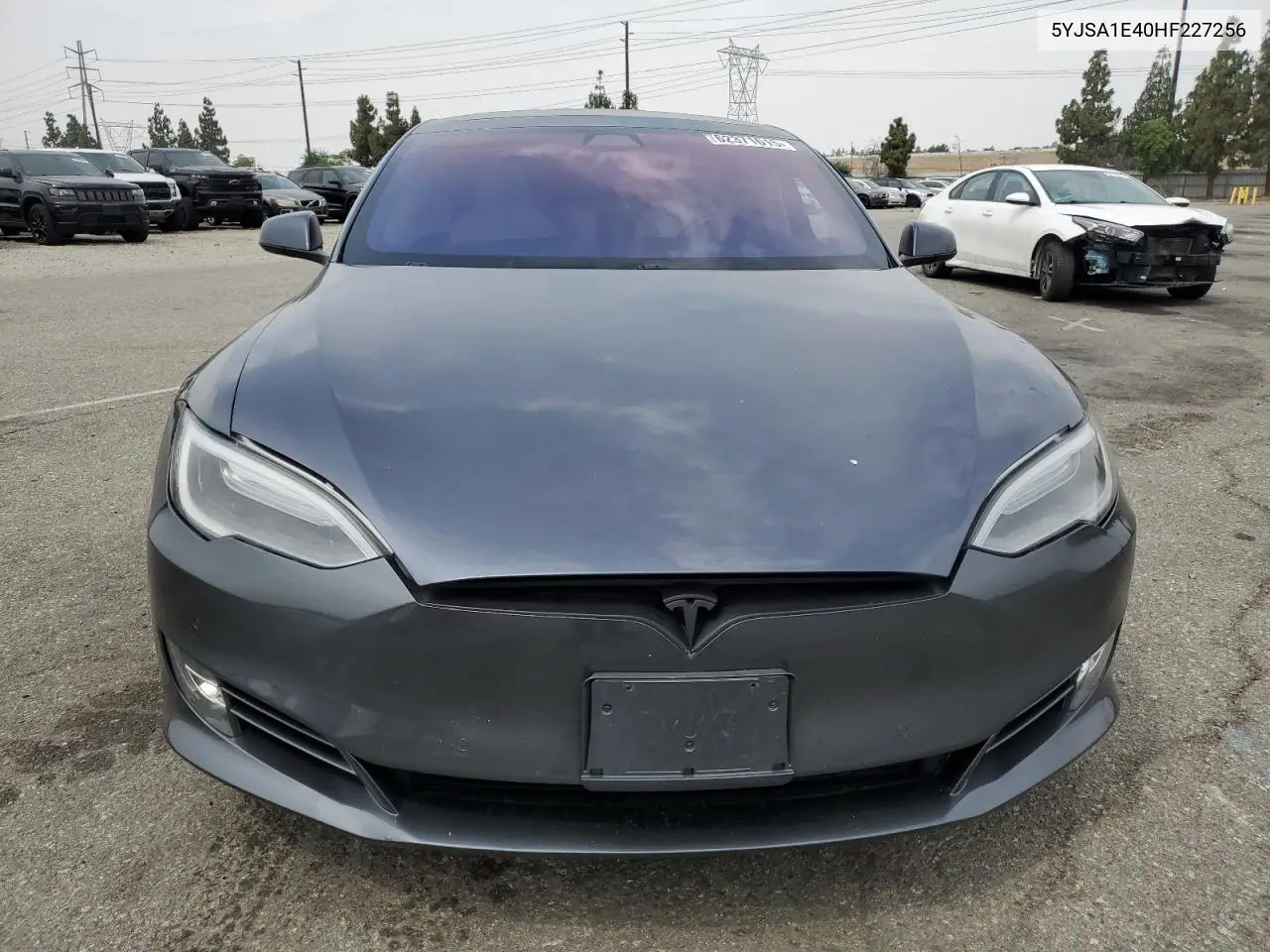 2017 Tesla Model S VIN: 5YJSA1E40HF227256 Lot: 62371615