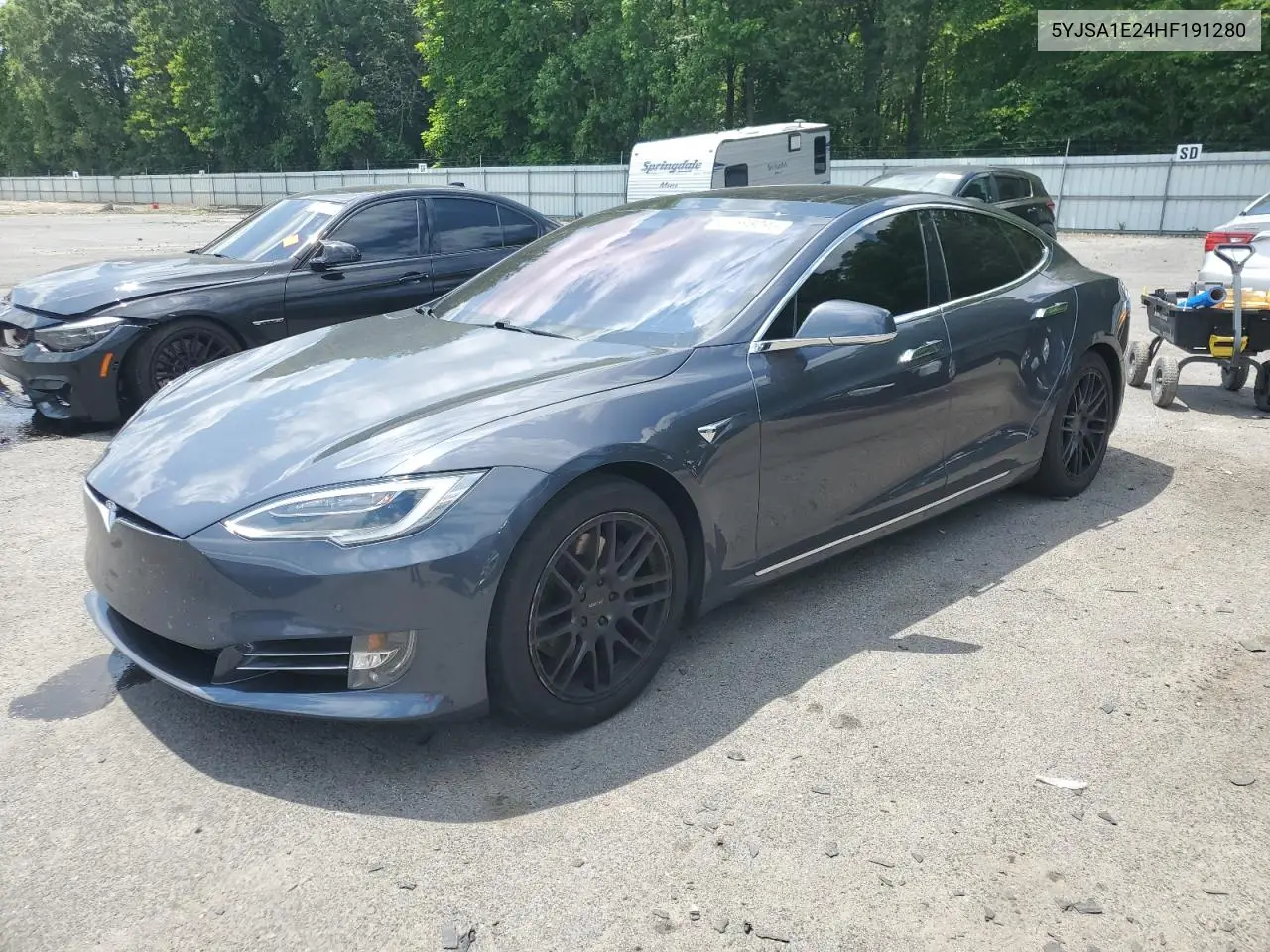 2017 Tesla Model S VIN: 5YJSA1E24HF191280 Lot: 62598095