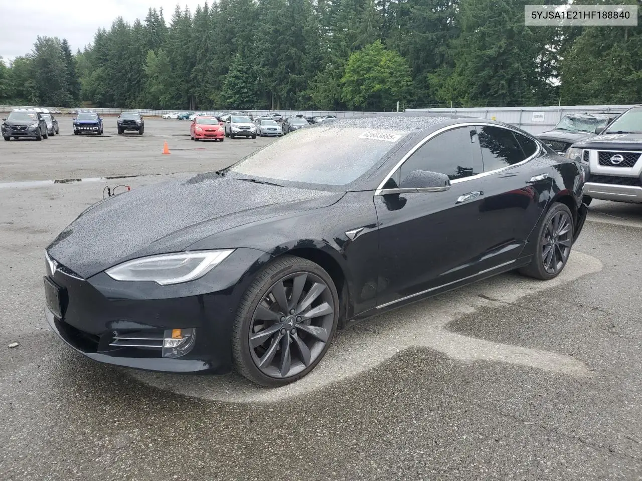 2017 Tesla Model S VIN: 5YJSA1E21HF188840 Lot: 62683685