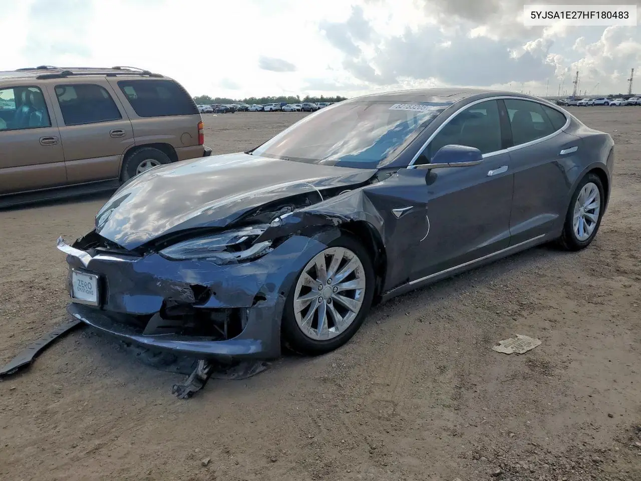 2017 Tesla Model S VIN: 5YJSA1E27HF180483 Lot: 62783205