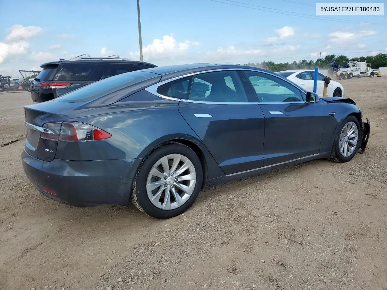 2017 Tesla Model S VIN: 5YJSA1E27HF180483 Lot: 62783205
