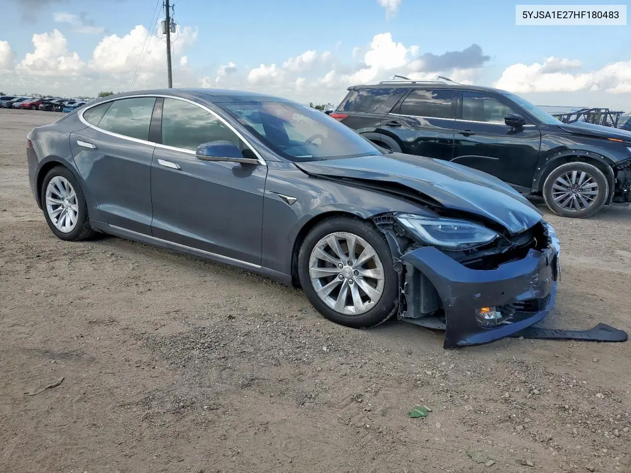 2017 Tesla Model S VIN: 5YJSA1E27HF180483 Lot: 62783205