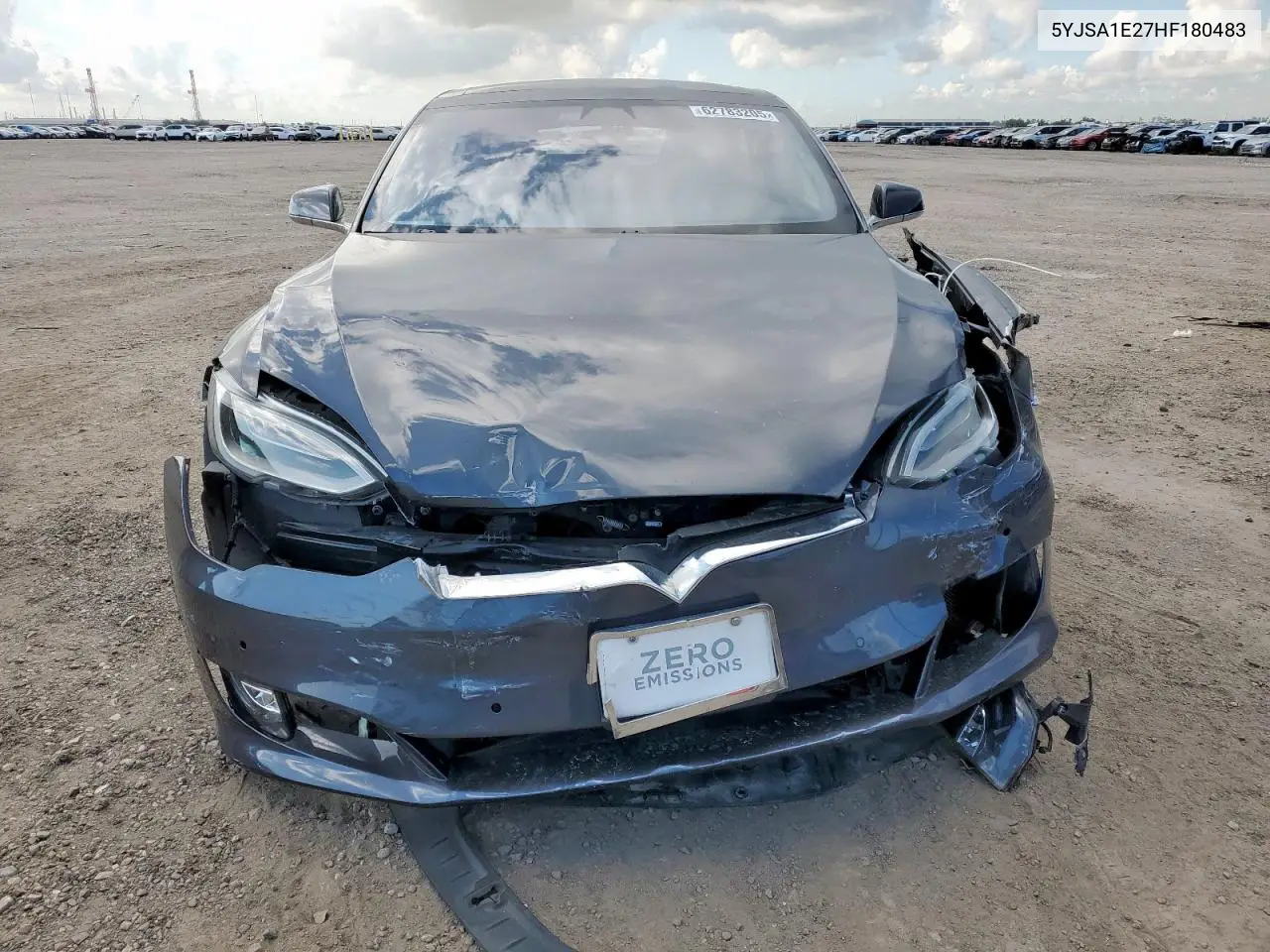 2017 Tesla Model S VIN: 5YJSA1E27HF180483 Lot: 62783205