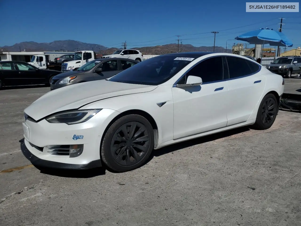 2017 Tesla Model S VIN: 5YJSA1E26HF189482 Lot: 63120515