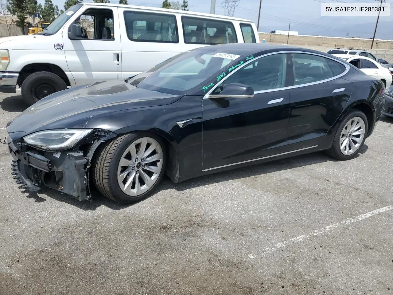 2018 Tesla Model S VIN: 5YJSA1E21JF285381 Lot: 56067695
