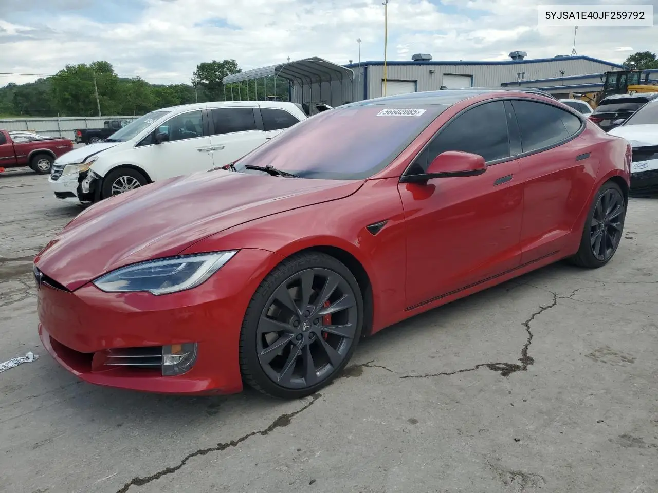 2018 Tesla Model S VIN: 5YJSA1E40JF259792 Lot: 56502085