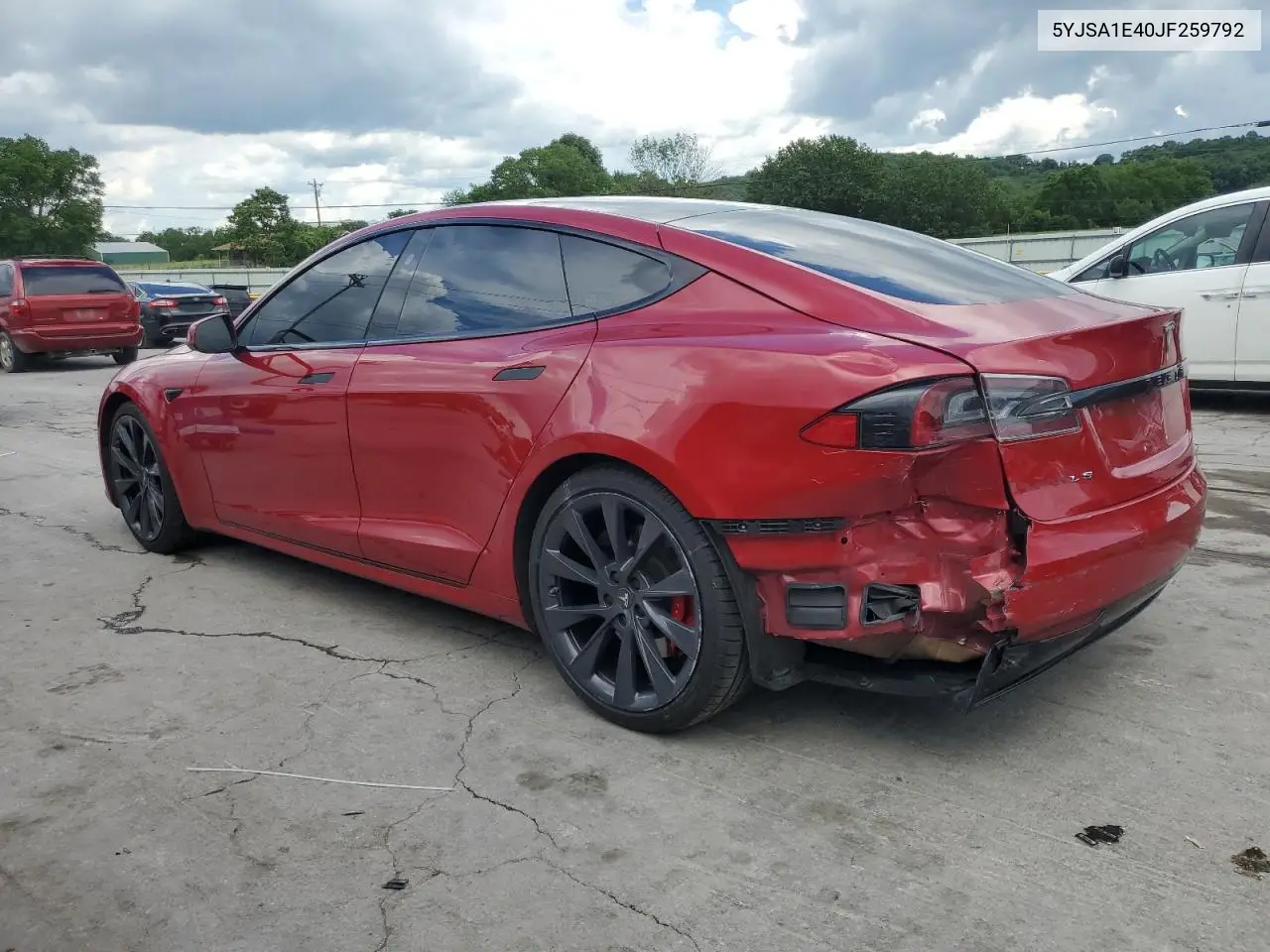 2018 Tesla Model S VIN: 5YJSA1E40JF259792 Lot: 56502085