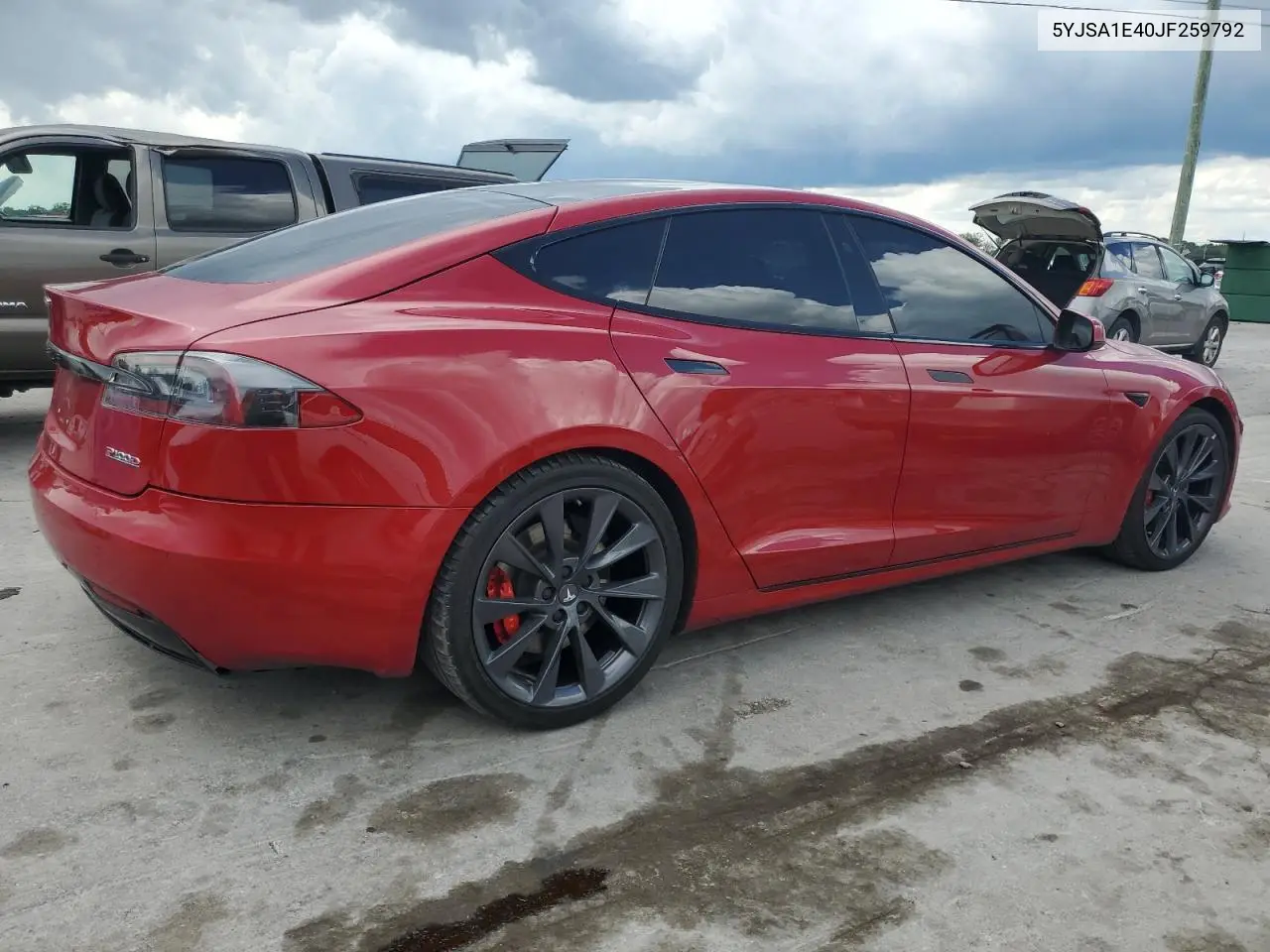 2018 Tesla Model S VIN: 5YJSA1E40JF259792 Lot: 56502085
