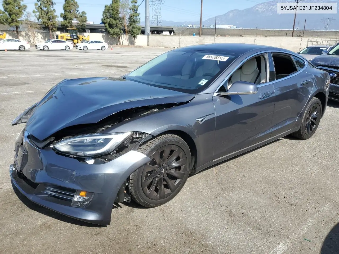 2018 Tesla Model S VIN: 5YJSA1E21JF234804 Lot: 56966355