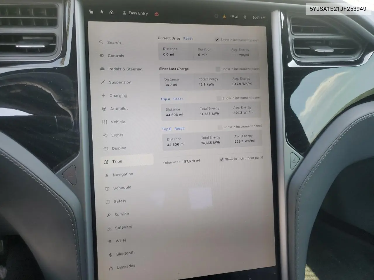 2018 Tesla Model S VIN: 5YJSA1E21JF253949 Lot: 62505295