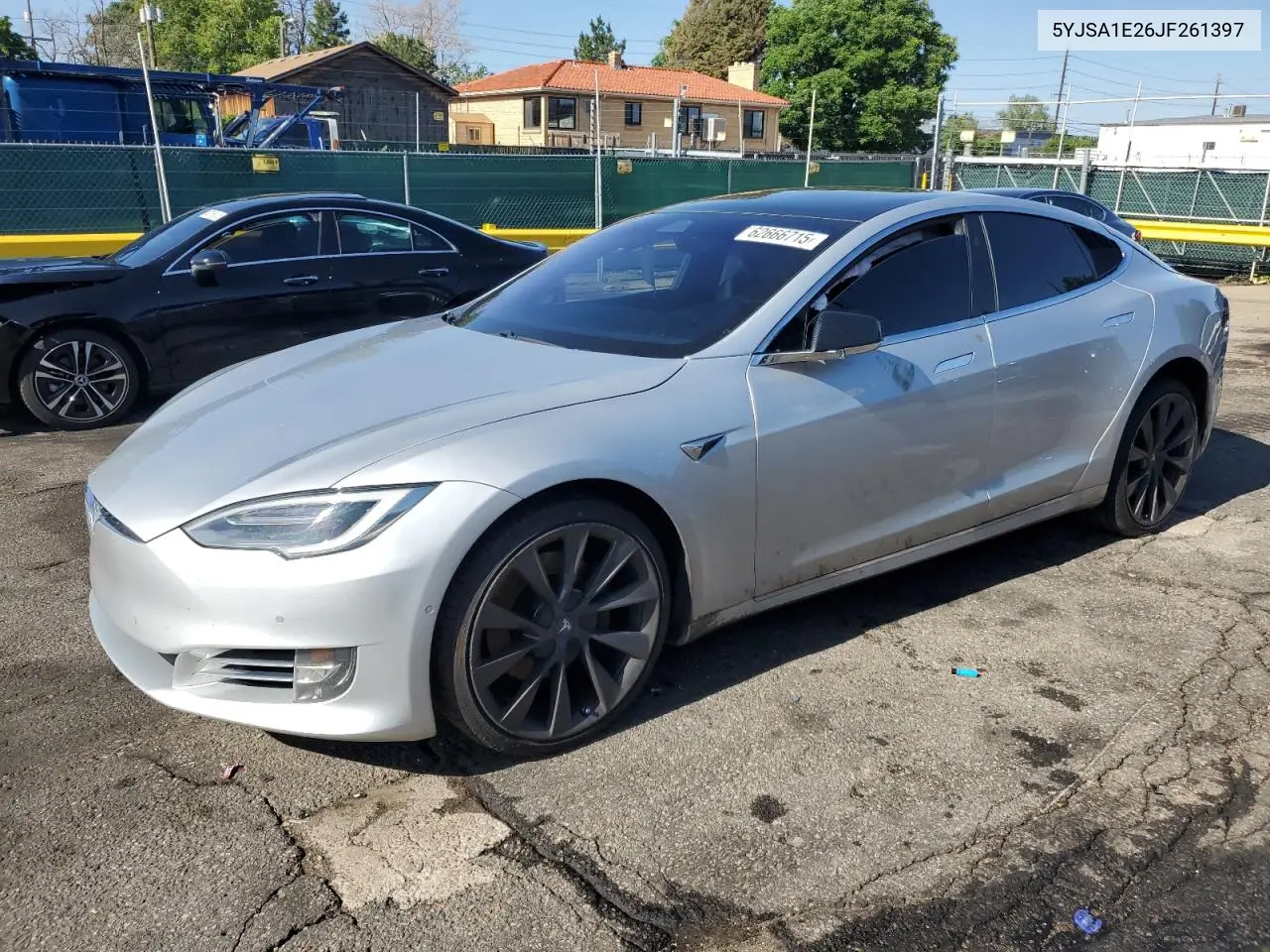 2018 Tesla Model S VIN: 5YJSA1E26JF261397 Lot: 62666715