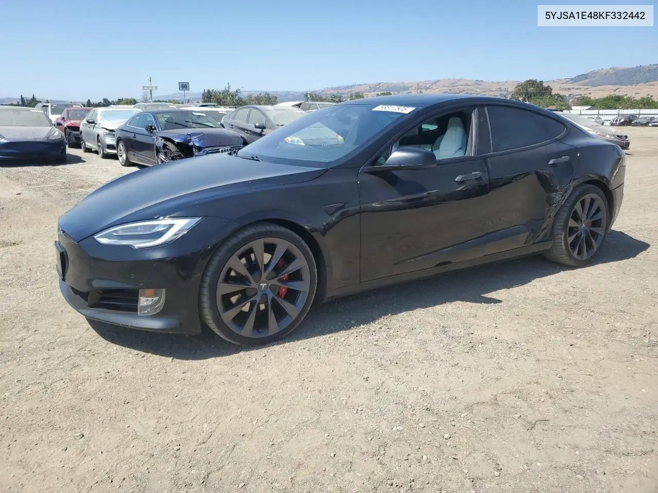 2019 Tesla Model S VIN: 5YJSA1E48KF332442 Lot: 58817505