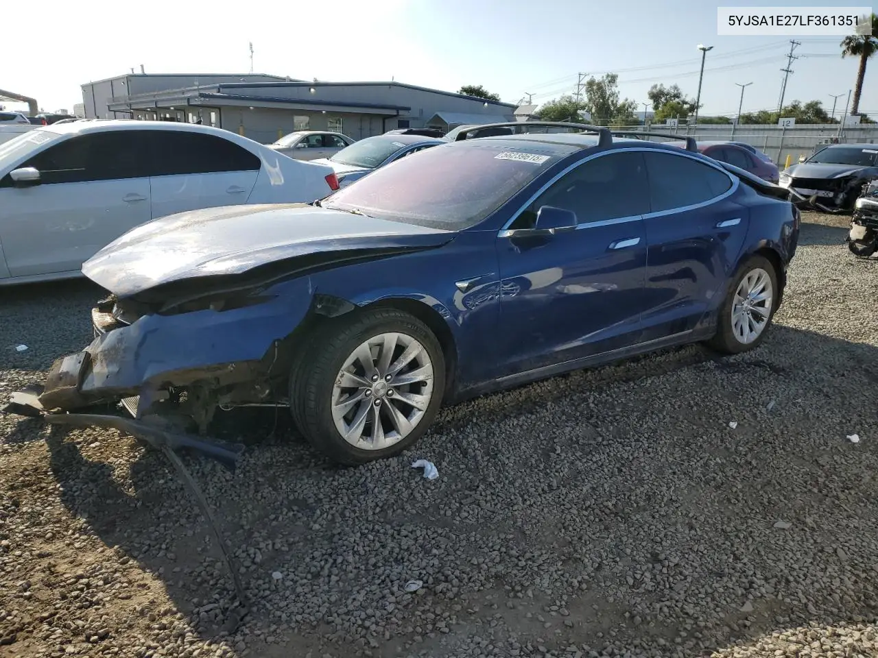 2020 Tesla Model S VIN: 5YJSA1E27LF361351 Lot: 56239615