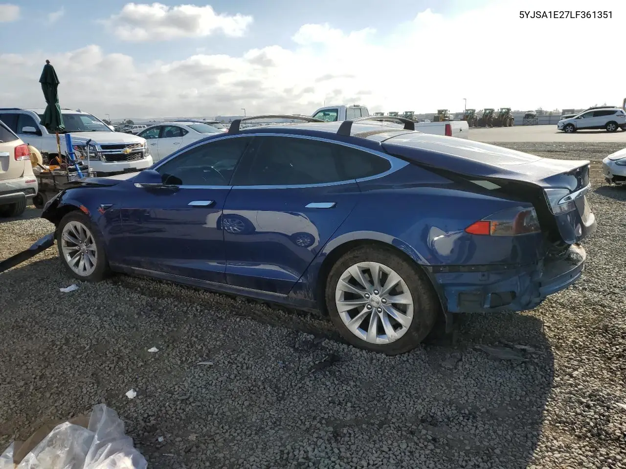2020 Tesla Model S VIN: 5YJSA1E27LF361351 Lot: 56239615