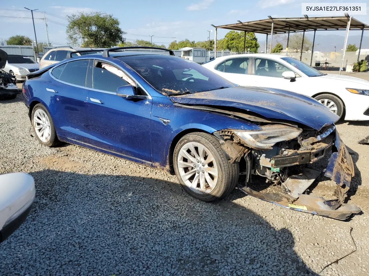 2020 Tesla Model S VIN: 5YJSA1E27LF361351 Lot: 56239615